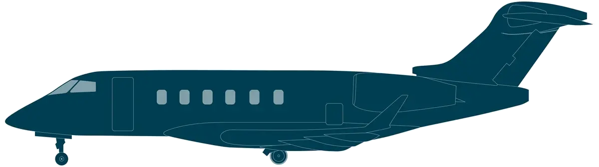 Bombardier Challenger 3500 — side view